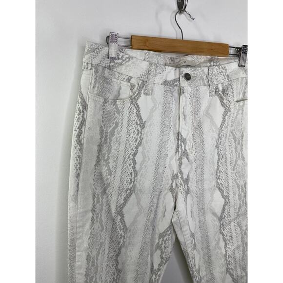 Joe's Jeans Hi (Rise) Honey Cream Grey Curvy Skinny Ankle Jeans Women's Size 31 - Picture 5 of 11